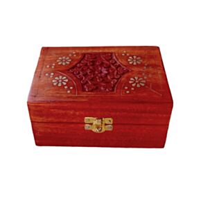 Caja de Madera de Mango para Aceites Esenciales Diseño 1 (Capacidad 12 Frascos)