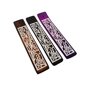 Quemador de Incienso de Madera de Mango Diseño de Tallos