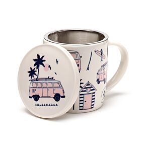 Taza con Tapa para Infusiones Caravana VW Volkswagen T1 Camper Explora