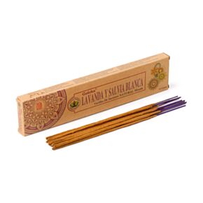 Varillas de Incienso Goloka Organika de Lavanda y Salvia Blanca 