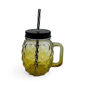 Jarra de Cristal con Tapa y Pajita forma de Piña Foodiemals 