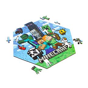 Puzzle de 130 Piezas con Forma de Minecraft Puzzle de 130 Piezas con Forma de Minecraft