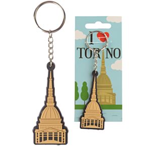 Llavero de PVC Mole de Turín Italia 'I Heart Torino'