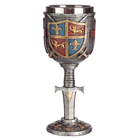 Copa Decorativa Escudo y Espada Medieval
