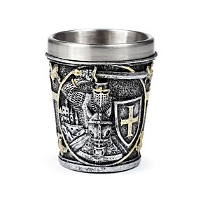 Vaso de Chupito Caballero Medieval con Escudo