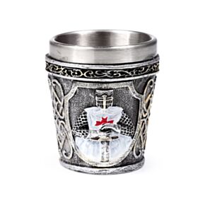 Vaso de Chupito Caballero Medieval Blanco