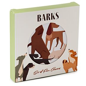 Set de 4 Posavasos Ladridos de Perro Barks Set de 4 Posavasos Ladridos de Perro Barks