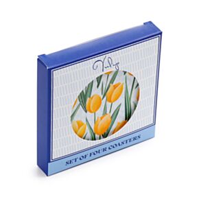 Set de 4 Posavasos Tulips Tulipanes 
