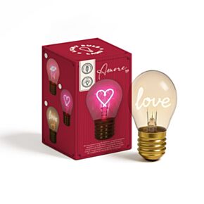 Lámpara Decorativa con forma de Bombilla Corazón Amore 