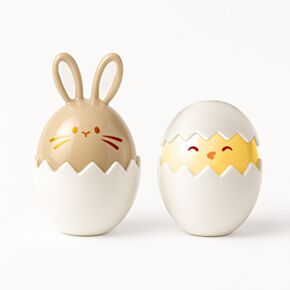 Bálsamo Labial con Forma Huevo de Pascua Conejito y Pollito Primavera Springtime 