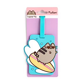 Etiqueta de Equipaje de PVC Gato Pusheen Surfer Etiqueta de Equipaje de PVC Gato Pusheen Surfer