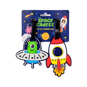Set de 2 Etiquetas de Equipaje de PVC Space Cadet