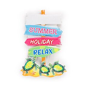 Imán de Souvenir de la Costa en forma de señales de playa - Cangrejo y Tortugas Imán de Souvenir de la Costa en forma de señales de playa - Cangrejo y Tortugas