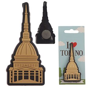 Imán de PVC Mole de Turín Italia 'I Heart Torino'