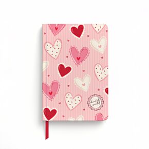 Libreta Perfumada de Papel Reciclado Corazones Amore