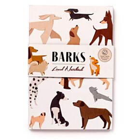 Libreta A5 de Papel Reciclado a Rayas Ladridos de Perro Barks