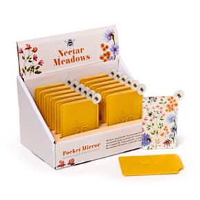 Espejo de Bolsillo con funda Abejas y Néctar