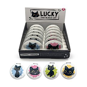 Espejo de Bolsillo Lucky El Gato Negro 