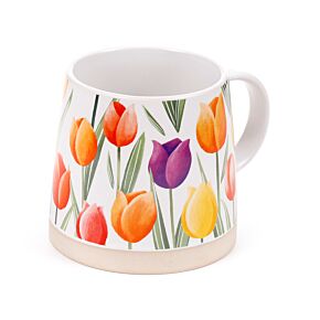 Taza de Gres Tulips Tulipanes 