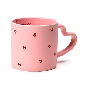 Taza de Porcena con Asa en Forma de Corazón Corazones Amore Taza de Porcena con Asa en Forma de Corazón Corazones Amore