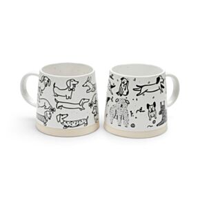Taza de Gres con Perros 