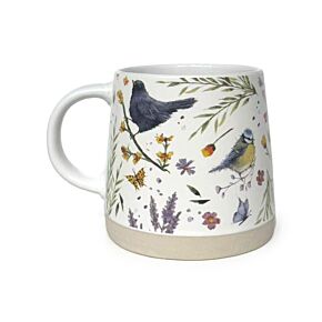 Taza de Gres Jan Pashley Alas y Flores Silvestres Taza de Gres Jan Pashley Alas y Flores Silvestres