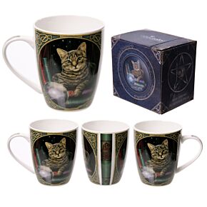 Taza de Porcelana Gato de la Fortuna Lisa Parker Taza de Porcelana Gato de la Fortuna Lisa Parker