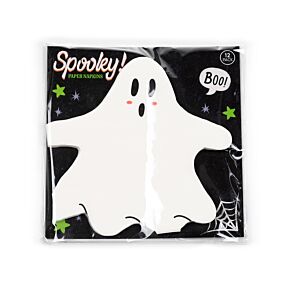 Paquete de 12 servilletas de Papel  Halloween Fantasma