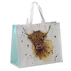 Bolsa de la Compra Reutilizable Vaca Escocesa Highlands Coo Jan Pashley