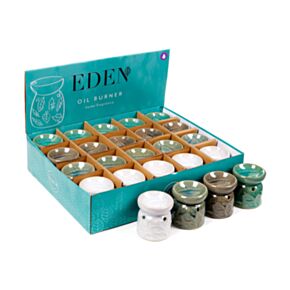 Quemador de Aceite Eden de Cerámica Hojas Pequeño