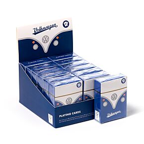 Baraja de Cartas Francesa Caravana Volkswagen VW T1 Azul