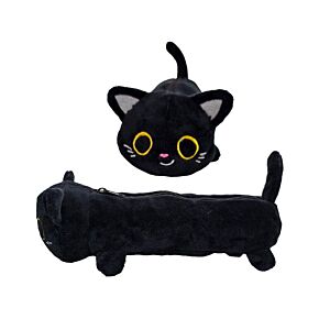 Estuche de Peluche Lucky the Black Cat