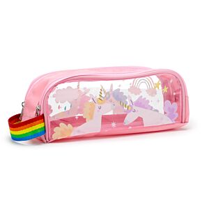 Estuche Transparente Unicornio Mágico