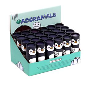 Tubo con 12 Lápices de Colores Pingüino Animales Adorables Adoramals