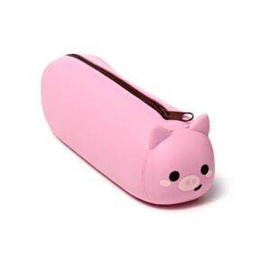 Estuche de Silicona con Cremallera Adoramals Cerdo