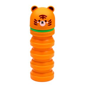 Estuche Vertical de Silicona con Cremallera Adoramals Tigre