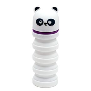 Estuche Vertical de Silicona con Cremallera Adoramals Oso Panda