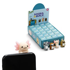 Charm 3D para Móvil Adoramals - Ajolote, Perezoso, Capibara y Gato
