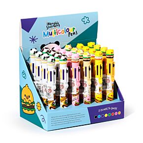 Bolígrafo Multicolor 8 Colores en Forma de Hamburguesa