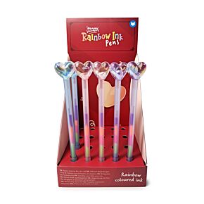 Bolígrafo con Tinta Arcoíris Corazones Bolígrafo con Tinta Arcoíris Corazones