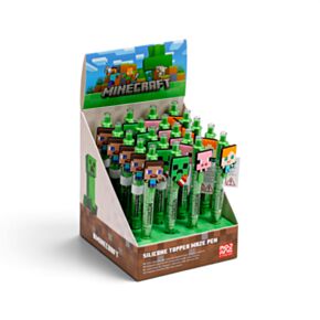 Bolígrafo con Tope de Silicona Minecraft