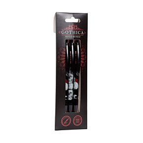 Set de 3 Bolígrafos de ABS (RABS) Reciclado Calavera Gótica Set de 3 Bolígrafos de ABS (RABS) Reciclado Calavera Gótica