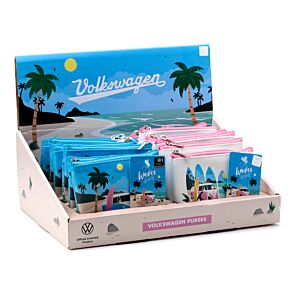 Monedero con Cremallera de PVC Caravana Volkswagen VW T1 Olas