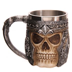 Jarra Decorativa Calavera Guerrero