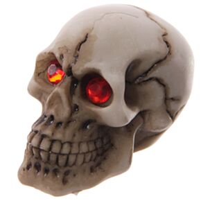Figura Calavera Calavera Decorativa con Ojos Rojos