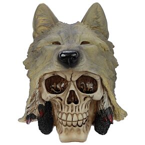 Figura Calavera Calavera con Cabeza de Lobo Figura Calavera Calavera con Cabeza de Lobo