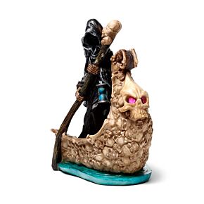 Figura Parca de la Muerte con Luz LED Barca de Calaveras