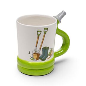 Taza de Cerámica Jardín Asa con Forma de Manguera