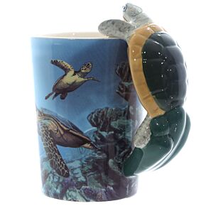 Taza de Cerámica Asa con Forma de Tortuga Taza de Cerámica Asa con Forma de Tortuga