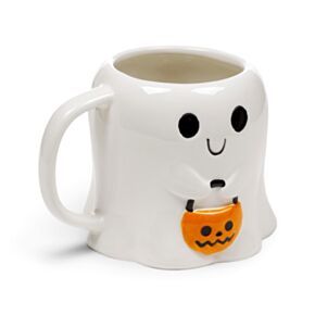 Taza de Cerámica con forma de Fantasma Truco o Trato Espeluznante